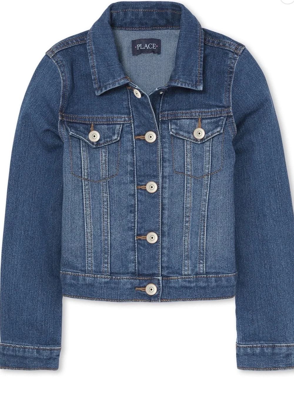The Children's Place Denim Jacket Blue XL NWT